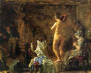 Thomas Eakins William Rush Carving his Allegorical Figure of the Schuylkill River Spain oil painting reproduction
